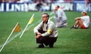 21 September 1986; Tyrone manager Art McRory watches from the sideline. Kerry v Tyrone, All-Ireland Football Final, Croke Park, Dublin. Picture credit; Ray McManus / SPORTSFILE