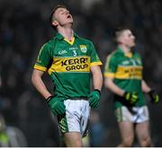 12 March 2014; Gavin Crowley, Kerry, at the end of the game. Cadbury Munster GAA Football U21 Championship, Quarter-Final, Kerry v Cork, Austin Stack Park, Tralee, Co. Kerry. Picture credit: Matt Browne / SPORTSFILE