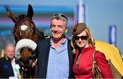 14 March 2014; Winning owners Michael O'Leary, CEO of Ryanair, and his wife Anita with Tiger Roll after victory in the JCB Triumph Hurdle. Cheltenham Racing Festival 2014, Prestbury Park, Cheltenham, England. Picture credit: Barry Cregg / SPORTSFILE