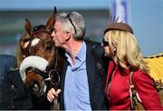 14 March 2014; Winning owners Michael O'Leary, CEO of Ryanair, and his wife Anita with Tiger Roll after victory in the JCB Triumph Hurdle. Cheltenham Racing Festival 2014, Prestbury Park, Cheltenham, England. Picture credit: Barry Cregg / SPORTSFILE