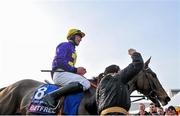 14 March 2014; Davy Russell on Lord Windermere after winning the BetFred Cheltenham Gold Cup Chase. Cheltenham Racing Festival 2014, Prestbury Park, Cheltenham, England. Picture credit: Ramsey Cardy / SPORTSFILE