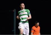14 March 2014; Ciaran Kilduff, Shamrock Rovers, celebrates after scoring his side's third goal. Airtricity League Premier Division, Athlone Town v Shamrock Rovers, Athlone Town Stadium, Athlone, Co. Westmeath. Photo by Sportsfile