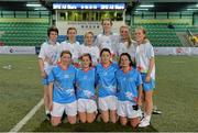 14 March 2014; Monaghan Allstars, back from left, Cora Courtney, Sharon Courtney, Ciara McAnespie, Amanda Casey, Caoimhe Mohan and Grainne McNally, with front from left, Niamh Kondlon, Aoife McAnespie, Catriona McConnell and Christina Reilly. 2014 TG4 Ladies Football All-Star Tour, 2012 Allstars v 2013 Allstars Exhibition match, Hong Kong Football Club, Hong Kong, China. Picture credit: Brendan Moran / SPORTSFILE