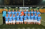 14 March 2014; The 2012 Allstars team, back, from left, William O'Sullivan, Coach, Kerry, Niamh Kindlon, Monaghan, Cora Staunton, Mayo, Catriona McConnell, Monaghan, Ciara O'Sullivan, Cork, Elaine Harte, Cork, Bernie Breen, Kerry, Christina Reilly, Monaghan, Louise Ni Mhuircheartaigh, Kerry, Brid Stack, Cork and Briege Corkery, Cork, with front, from left, Edel Concannon, Galway, Geraldine O'Fynn, Cork, Sarah Houlihan, Kerry, Caroline Hanlon, Armagh, Valerie Mulcahy, Cork, Sinead Goldrick, Dublin, Cáit Lynch, Kerry, Aislinn Desmond, Kerry, Rena Buckley, Cork and Aoife McAnespie, Monaghan. 2014 TG4 Ladies Football All-Star Tour, 2012 Allstars v 2013 Allstars Exhibition match, Hong Kong Football Club, Hong Kong, China. Picture credit: Brendan Moran / SPORTSFILE