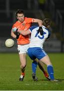 15 March 2014; Tony Kernan, Armagh, in action against Dermot Malone, Monaghan. Allianz Football League, Division 2, Round 5, Armagh v Monaghan, Athletic Grounds, Armagh. Picture credit: Oliver McVeigh / SPORTSFILE