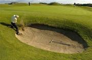 15 September 2005; Pat Connolly, Black Bush Golf Club, plays, and fails, from a bunker on the 7th during the Bulmers Pierce Purcell Shield Semi-Final. Bulmers Cups and Shields Finals, Rosslare Golf Club, Rosslare, Wexford. Picture credit; Ray McManus / SPORTSFILE