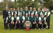 15 September 2005; The Portumna Golf Club, back row, l to r; Pat Kenny, Bulmers, Philip Hart, Eamonn Kelly, Brendan Carty, Joe Austin, Frank Hynes, Jim Cleary, Eamonn O'Grady, Peadar Ryan, Paul Plower, Jimmy Coleman, front row, l to r, Eugene Mc Entee, Eamonn Hodgins, Sean Cahilan, Kevin Donnellain, Team Captain, Phelim O'Doherty, President, Anthony Whyte and Ray Lawless advance of the Bulmers Pierce Purcell Shield Semi-Final. Bulmers Cups and Shields finals, Rosslare Golf Club, Rosslare, Wexford. Picture credit; Ray McManus / SPORTSFILE