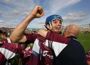 18 September 2005; David Collins, Galway, celebrates at the end of the game. Erin All-Ireland U21 Hurling Final, Galway v Kilkenny, Gaelic Grounds, Limerick. Picture credit; Kieran Clancy / SPORTSFILE