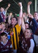 18 September 2005; Galway players celebrate as Galway captain Kenneth Burke lifts the Cashel Cross Trophy. Erin All-Ireland U21 Hurling Final, Galway v Kilkenny, Gaelic Grounds, Limerick. Picture credit; Damien Eagers / SPORTSFILE