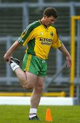 16 September 2005; Dara O Cinneide does some stretching during a Kerry squad training session ahead of the All-Ireland Football Final. Fitzgerald Stadium, Killarney, Co. Kerry. Picture credit; Brendan Moran / SPORTSFILE