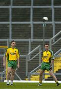 16 September 2005; Kerry midfielders Darragh O Se, left, and William Kirby during a Kerry squad training session ahead of the All-Ireland Football Final. Fitzgerald Stadium, Killarney, Co. Kerry. Picture credit; Brendan Moran / SPORTSFILE