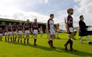 18 September 2005; Galway captain Kenneth Burke leads his team during the pre-match parade. Erin All-Ireland U21 Hurling Final, Galway v Kilkenny, Gaelic Grounds, Limerick. Picture credit; Damien Eagers / SPORTSFILE