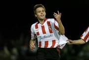 20 September 2005; Alan Murphy, Derry City, celebrates his goal against UCD. eircom League Cup Final, UCD v Derry City, Belfield Park, Belfield, UCD. Picture credit; Matt Browne / SPORTSFILE