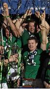 15 March 2014; Brian O'Driscoll, Ireland, following his side's victory. RBS Six Nations Rugby Championship 2014, France v Ireland. Stade De France, Saint Denis, Paris, France. Picture credit: Stephen McCarthy / SPORTSFILE