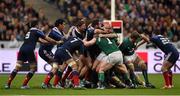 15 March 2014; Ireland players, including Rory Best, and France players compete in a maul during the second half. RBS Six Nations Rugby Championship 2014, France v Ireland. Stade De France, Saint Denis, Paris, France. Picture credit: Stephen McCarthy / SPORTSFILE