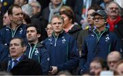 15 March 2014; Ireland head coach Joe Schmidt, centre, with assistants John Plumtree, left, and Les Kiss, right. RBS Six Nations Rugby Championship 2014, France v Ireland. Stade De France, Saint Denis, Paris, France. Picture credit: Stephen McCarthy / SPORTSFILE