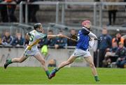 16 March 2014; Thomas O'Brien, Limerick, in action against Kevin Connolly, Offaly. Allianz Hurling League, Division 1B, Round 4, Offaly v Limerick, O'Connor Park, Tullamore, Co. Offaly. Picture credit: Ramsey Cardy / SPORTSFILE