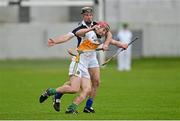 16 March 2014; Sean Ryan, Offaly, in action against James Ryan, Limerick. Allianz Hurling League, Division 1B, Round 4, Offaly v Limerick, O'Connor Park, Tullamore, Co. Offaly. Picture credit: Ramsey Cardy / SPORTSFILE