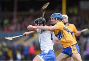 16 March 2014; Noel Connors, Waterford, in action against Shane O'Donnell, Clare. Allianz Hurling League, Division 1A, Round 4, Clare v Waterford, Cusack Park, Ennis, Co. Clare. Picture credit: Ray McManus / SPORTSFILE