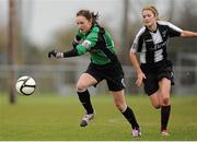 16 March 2014; Claire Kinsella, Peamount United, in action against Siobhan Killeen, Raheny United. Bus Éireann Women's National League, Peamount United v Raheny United, Greenogue, Newcastle, Dublin. Picture credit: Piaras Ó Mídheach / SPORTSFILE