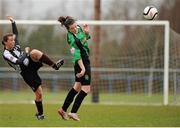 16 March 2014; Clare Condon, Raheny United, in action Jetta Berrill, Peamount United. Bus Éireann Women's National League, Peamount United v Raheny United, Greenogue, Newcastle, Dublin. Picture credit: Piaras Ó Mídheach / SPORTSFILE