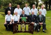 15 September 2005; The Warrenpoint Golf Club, back row, l to r; Pat Kenny, Bulmers, Gerry McStay, Paul Reavey, Colm Campbell, Barrie Trainor front row, l to r, Jim Carvill, Paddy O'Hanlan, Team Captain, Paul McCartan, Club Captain, Felix O'Hare and Lindsay Shanks, President of the GUI, who beat Galway in the Bulmers Barton Shield Final. Bulmers Cups and Shields finals, Rosslare Golf Club, Rosslare, Wexford. Picture credit; Ray McManus / SPORTSFILE