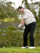 16 September 2005; Greg Massey, Hermitage Golf Club, drives from the 3rd tee box during the Senior Cup Semi-Final. Bulmers Cups and Shields Finals, Rosslare Golf Club, Rosslare, Wexford. Picture credit; Ray McManus / SPORTSFILE