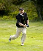 15 September 2005; Noel Flanagan, Castleblayney Golf Club, reacts to his putt from off the green on the 18th hole during the Pierce Purcell Shield Final. Bulmers Cups and Shields Finals, Rosslare Golf Club, Rosslare, Wexford. Picture credit; Ray McManus / SPORTSFILE