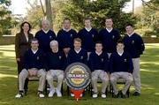 16 September 2005; The Limerick Golf Club, back row, l to r; Oralith Fortune, Bulmers Brand Manager, Dermot Morris, Pat Murray, Vini O'Dowd, Michael O'Kelly, front row, l to r, Ger Vaughan, Liam Dolan, President, Juan Fitzgerald, Team Captain, Patrick Sheedy and Gary Rainsford, who were defeated by Hermitage Golf Club in the Bulmers Senior Cup Semi-Final. Bulmers Cups and Shields finals, Rosslare Golf Club, Rosslare, Wexford. Picture credit; Ray McManus / SPORTSFILE