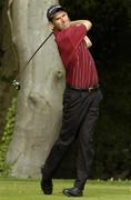 17 September 2005; Padraig Harrington, watches his tee shot from the 2nd tee box during the Irish PGA Championship at the Irish PGA National. Palmerstown House, Johnston, Co. Kildare. Picture credit; Matt Browne / SPORTSFILE
