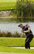 18 September 2005; Padraig Harrington pitches onto the 6th green during the Irish PGA National. Palmerstown House, Johnston, Co. Kildare. Picture credit; Matt Browne / SPORTSFILE