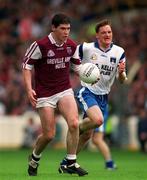 2 May 1999; Aidan Canning of Westmeath in action against Paul O'Connor of Monaghan during the All-Ireland U21 Football Championship Semi-Final match between Westmeath and Monaghan at Croke Park in Dublin. Photo By Brendan Moran/Sportsfile