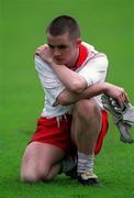 9 May 1999; Aidan Quinn of Tyrone dejected following the All-Ireland Vocational Schools' Intercounty Football Final match between Mayo and Tyrone at Páirc U’ Chaoimh in Cork. Photo by Ray McManus/Sportsfile