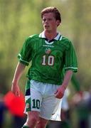 27 April 1999; Alan Mahon of Republic of Ireland during the U21 International friendly match between Republic of Ireland and Sweden at Birr Town FC in Birr, Offaly. Photo By Brendan Moran/Sportsfile