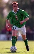 27 April 1999; Alan Maybury of Republic of Ireland during the U21 International friendly match between Republic of Ireland and Sweden at Birr Town FC in Birr, Offaly. Photo By Brendan Moran/Sportsfile