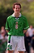 27 April 1999; Andrew O'Brien of Republic of Ireland ahead of the U21 International friendly match between Republic of Ireland and Sweden at Birr Town FC in Birr, Offaly. Photo By Brendan Moran/Sportsfile