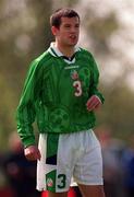 27 April 1999; Brian Barry-Murphy of Republic of Ireland during the U21 International friendly match between Republic of Ireland and Sweden at Birr Town FC in Birr, Offaly. Photo By Brendan Moran/Sportsfile