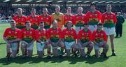 3 May 1998; The Carlow team ahead of the Bank of Ireland Leinster Senior Football Championship first round match between Westmeath and Carlow at Cusack Park in Mullingar, Westmeath. Photo by David Maher/Sportsfile