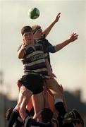 7 May 1999; David Dunne of Terenure contests a lineout with Paddy Ball of Old Belvedere during the Metropolitan Cup Final Match between Terenure and Old Belvedere at Donnybrook Stadium in Dublin. Photo By Brendan Moran/Sportsfile
