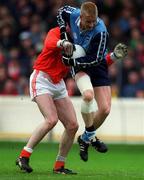 25 April 1999; Declan Darcy of Dublin in action against Kieran McGeeney of Armagh during the Church & General National Football League Division 1 Semi-Final match between Armagh and Dublin at Croke Park in Dublin. Photo by Ray McManus/Sportsfile