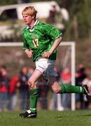 27 April 1999; Paul Armstrong of Republic of Ireland during the U21 International friendly match between Republic of Ireland and Sweden at Birr Town FC in Birr, Offaly. Photo By Brendan Moran/Sportsfile