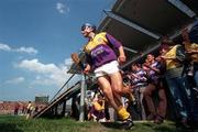4 August 1996; Liam Dunne of Wexford enters the pitch prior to the Guinness All-Ireland Senior Hurling Championship Semi-Final match between Wexford and Galway at Croke Park in Dublin. Photo by Brendan Moran/Sportsfile