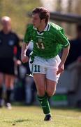 27 April 1999; Mark McKeever of Republic of Ireland during the U21 International friendly match between Republic of Ireland and Sweden at Birr Town FC in Birr, Offaly. Photo By Brendan Moran/Sportsfile