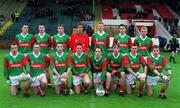 9 May 1999; The Mayo team ahead of the All-Ireland Vocational Schools' Intercounty Football Final match between Mayo and Tyrone at Páirc U’ Chaoimh in Cork. Photo by Ray McManus/Sportsfile