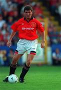 11 August 1995; Roy Keane of Manchester United during a Pre-Season Friendly match between Shelbourne and Manchester United at Tolka Park in Dublin. Photo by Brendan Moran/Sportsfile