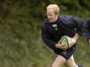 28 September 2005; Des Dillon in action during Leinster Rugby squad training. Old Belvedere, Anglesea Road, Dublin. Picture credit; Matt Browne / SPORTSFILE