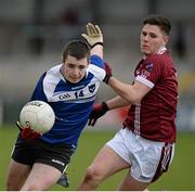 17 March 2014; Danny Tallon, St Patrick’s Maghera, in action against Cillian McCann, Omagh CBS. Danske Bank MacRory Cup Final, St Patrick’s Maghera v Omagh CBS, Athletic Grounds, Armagh. Picture credit: Oliver McVeigh / SPORTSFILE