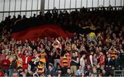 17 March 2014 Ardscoil Ris supporters during the game. SEAT Munster Schools Senior Cup Final, Ard Scoil Ris v Crescent College Comprehensive, Thomond Park, Limerick. Picture credit: Diarmuid Greene / SPORTSFILE