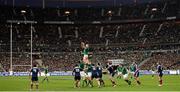 15 March 2014; Ireland's Paul O'Connell takes possession in a lineout. RBS Six Nations Rugby Championship 2014, France v Ireland, Stade De France, Saint Denis, Paris, France. Picture credit: Stephen McCarthy / SPORTSFILE