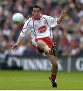 25 September 2005; Davy Harte, Tyrone. Bank of Ireland All-Ireland Senior Football Championship Final, Kerry v Tyrone, Croke Park, Dublin. Picture credit; Brendan Moran / SPORTSFILE *** Local Caption *** Any photograph taken by SPORTSFILE during, or in connection with, the 2005 Bank of Ireland All-Ireland Senior Football Final which displays GAA logos or contains an image or part of an image of any GAA intellectual property, or, which contains images of a GAA player/players in their playing uniforms, may only be used for editorial and non-advertising purposes.  Use of photographs for advertising, as posters or for purchase separately is strictly prohibited unless prior written approval has been obtained from the Gaelic Athletic Association.